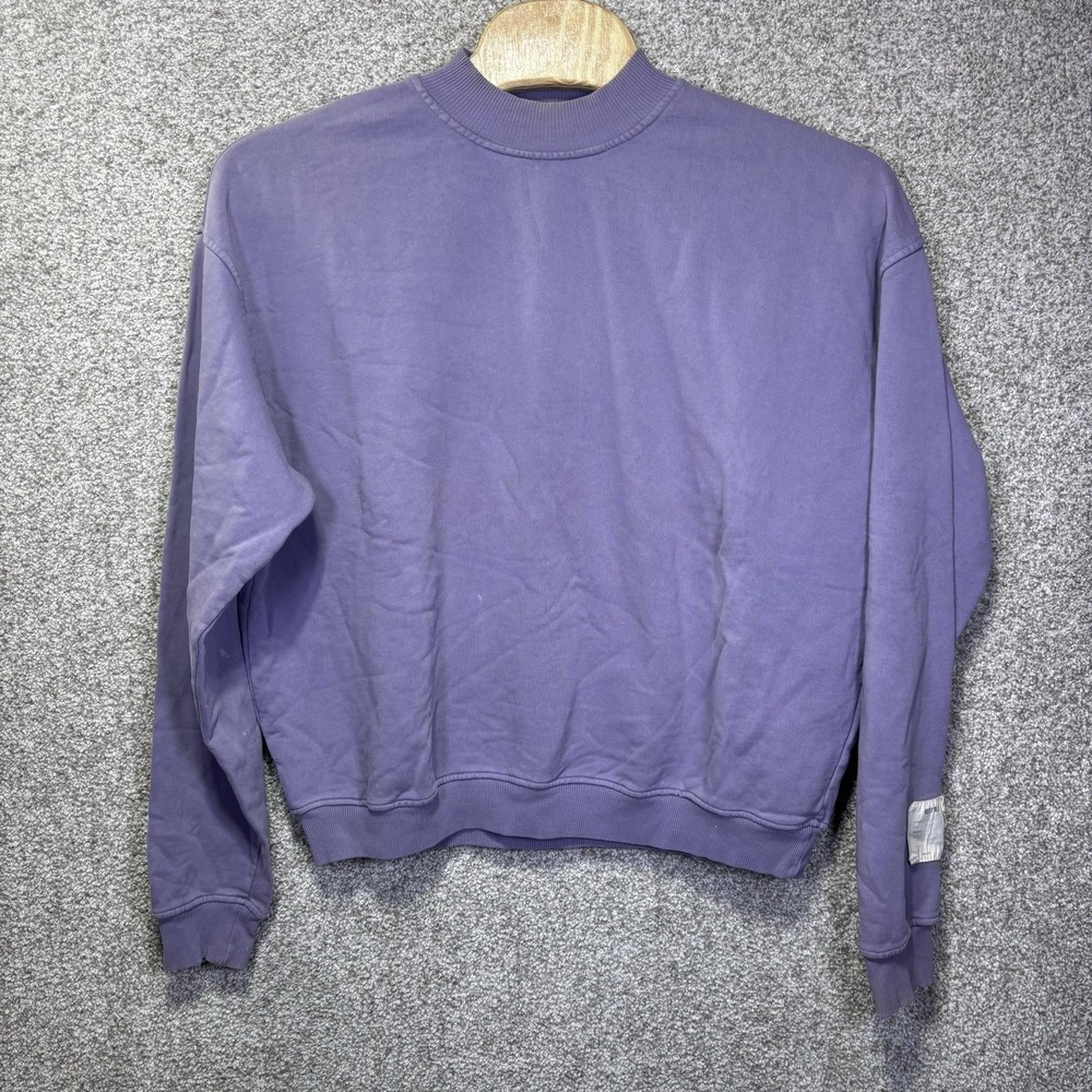 Jaded London Sweatshirt Mens XL Purple Neutrals Mock Neck Fleece Pullover Flaws